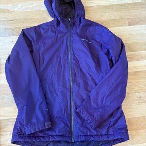 Eddie Bauer Women’s WeatherEdge Insulated Rain Jacket - Purple - Size M Women's